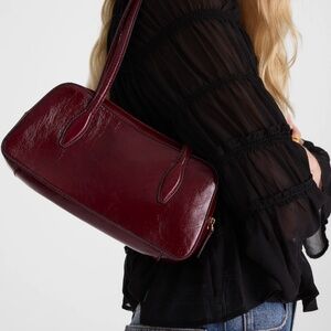 Madewell The Top-Zip Mini Shoulder Bag in Cabernet
